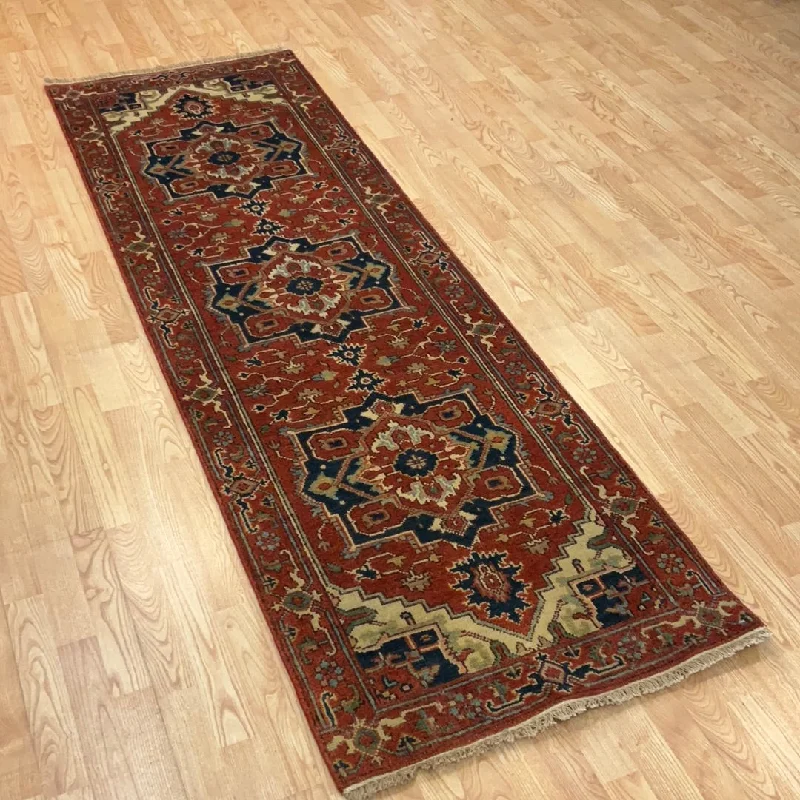 how to repair ripped carpet seams-Kaoud Rugs 2.7X8.3 Runner RUST SERAPI Area Rug