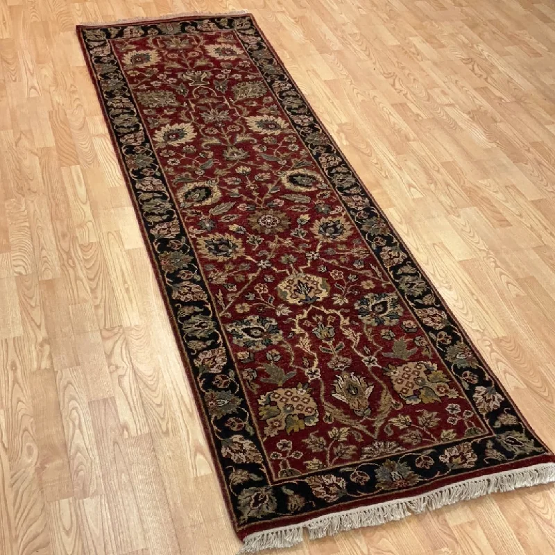 best rug underlay for comfort-Kaoud Rugs 2'7" X 8'6" Runner BURGUNDY ANT. SULTANABAD Area Rug