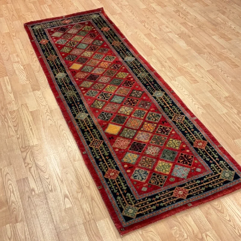 best carpet pads for comfort-Kaoud Rugs 2.8X7.10 Runner BURGUNDY GABBEH Area Rug