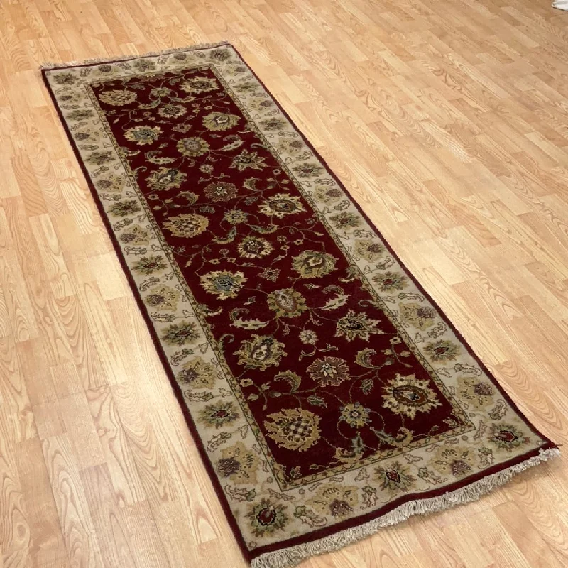 luxury area rugs for living rooms-Kaoud Rugs 2.8X7.11 Runner BURGUNDY ANT. MAHAL Area Rug