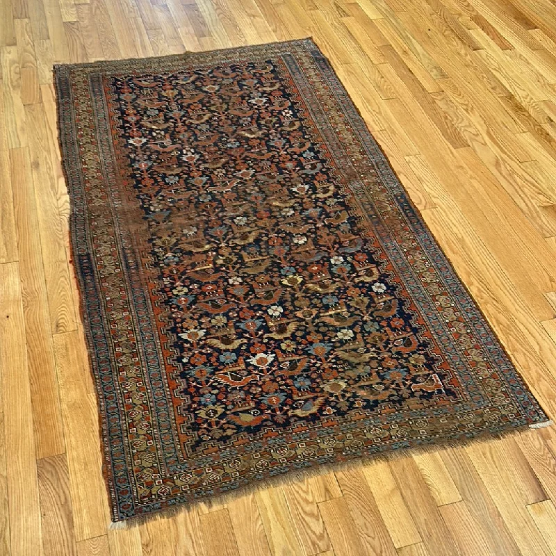 affordable carpet remnants near me-Kaoud Rugs 4.6X8 Rectangle NAVY AFSHAR Area Rug