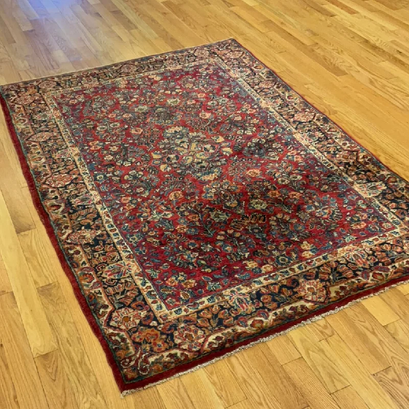 how to remove glitter from carpet-Kaoud Rugs 5.3X7.5 Rectangle ROSE  Area Rug