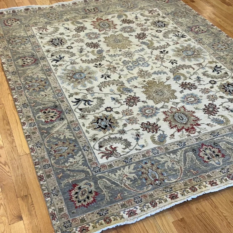 how to clean carpet with pet-safe products-Kaoud Rugs 8.1X10.3 Rectangle Ivory Mahal Area Rug