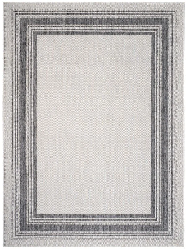 modern striped carpet styles-Kilimanjaro 81759WAN White/Anthracite Rug