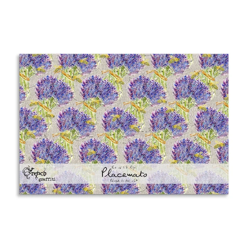 affordable-backyard-ideas-Lavender and Bees Paper Placemat