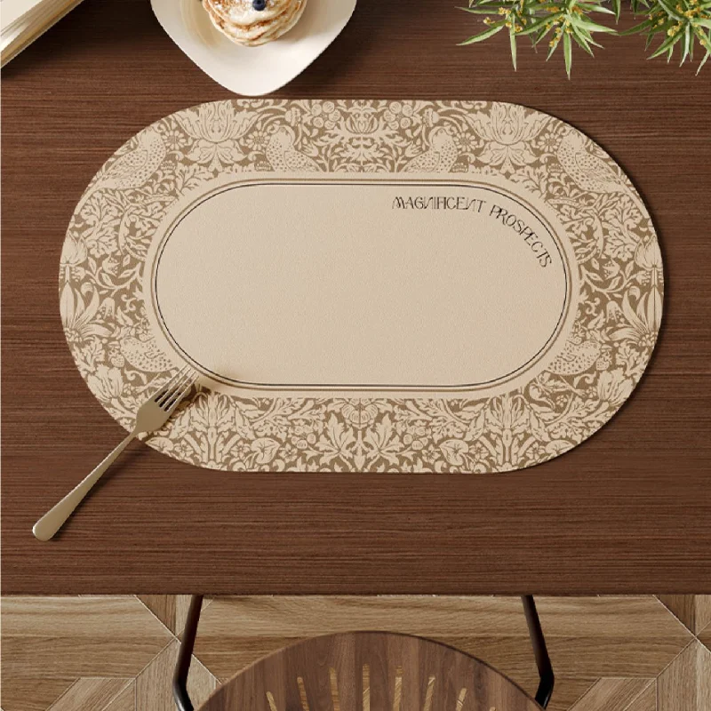 best-home-fire-safety-Light Brown Vintage Placemat