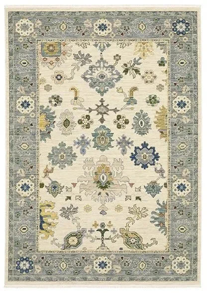 best rug cleaners for tough stains-Lucca 846H Ivory/Grey Rug