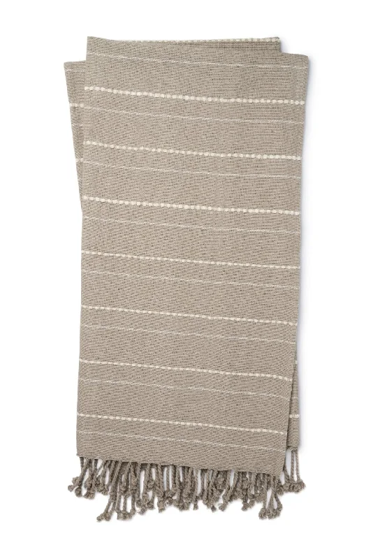 how to choose rug placement-Magnolia Home Amie T1038 Grey/Natural Throw Blanket