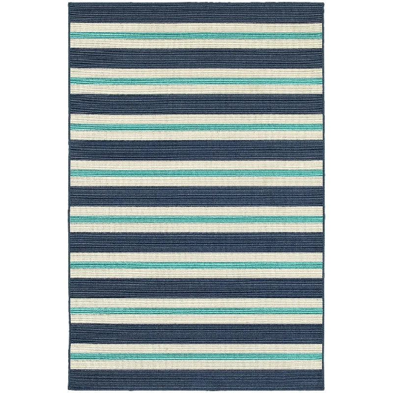 how to remove pet hair easily-Meridian 5701B Blue/ Ivory Rug