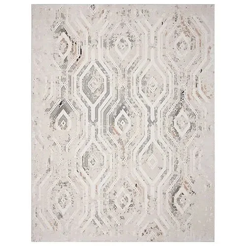 affordable rugs for pet-friendly homes-Michelle 81640CGR Coconut Milk/Grey Rug