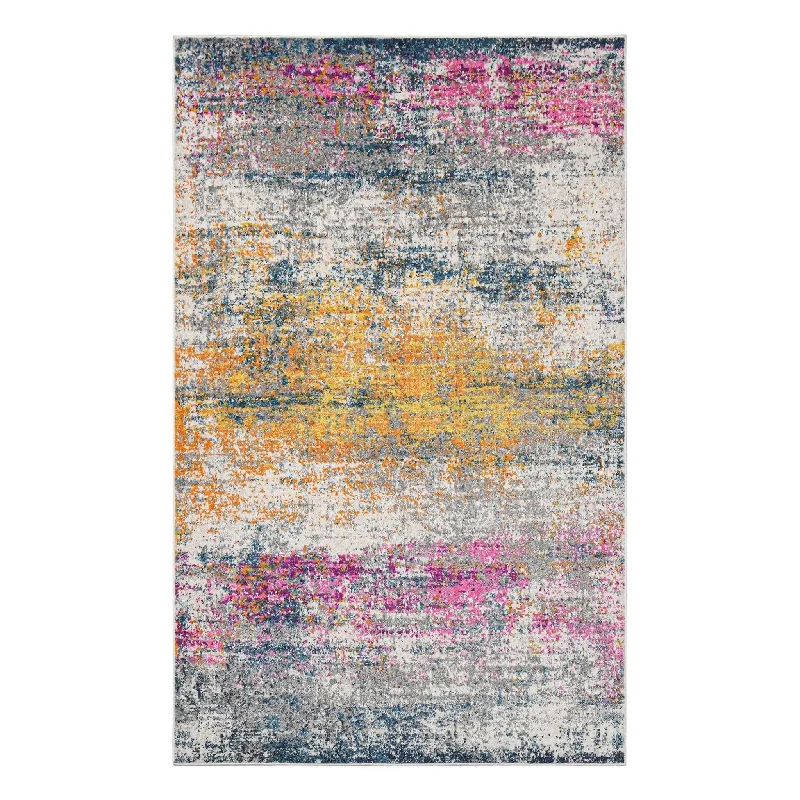 luxury silk rugs for sale-Montana MON-2 Orange/Pink Rug