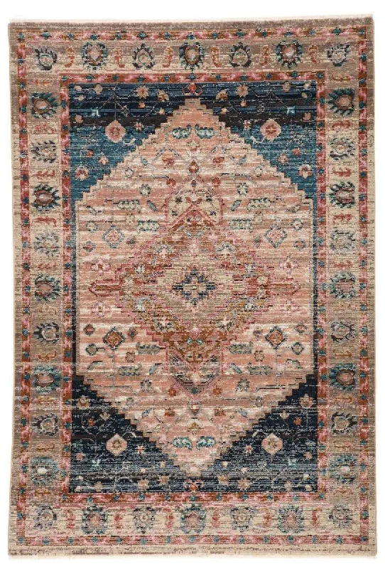 best rug cleaners for pets-Myriad MYD08 Pink/Dark Blue Rug