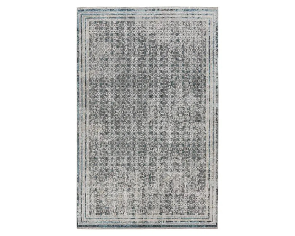 affordable rugs for outdoor decks-Nadine NDN04 Blue/Light Grey Rug