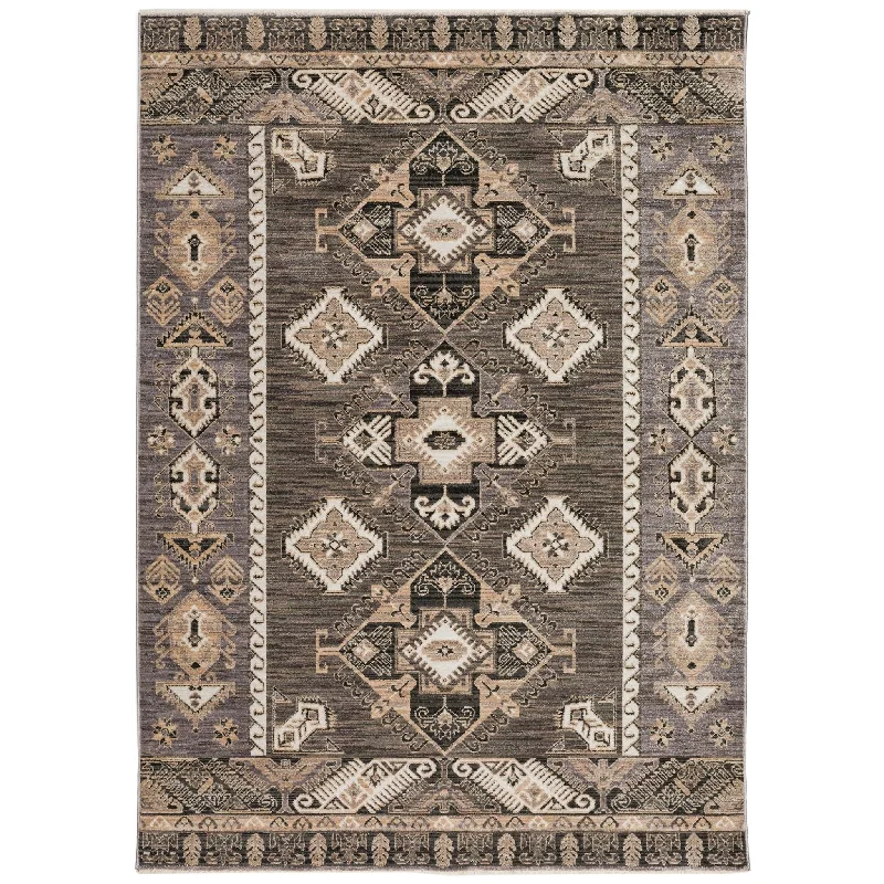 stylish rugs for outdoor decks-Odessa OD10 Pewter Rug