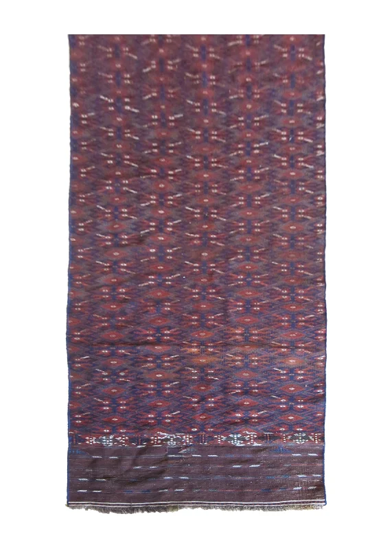 durable carpet for office use-Oriental Rug Afghan Handmade Runner Tribal 2'8"x12'0" (3x12) Blue Red Kilim Geometric Design #A24301