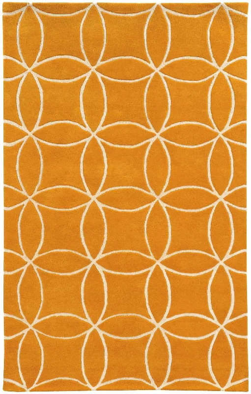 trendy striped carpet designs-PANTONE UNIVERSE Optic 41105 Yellow / Ivory Rug