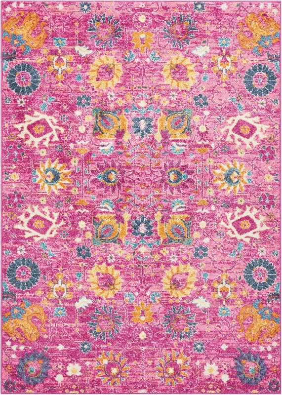 stylish rugs for large apartments-Passion PSN01 Fuchsia Rug