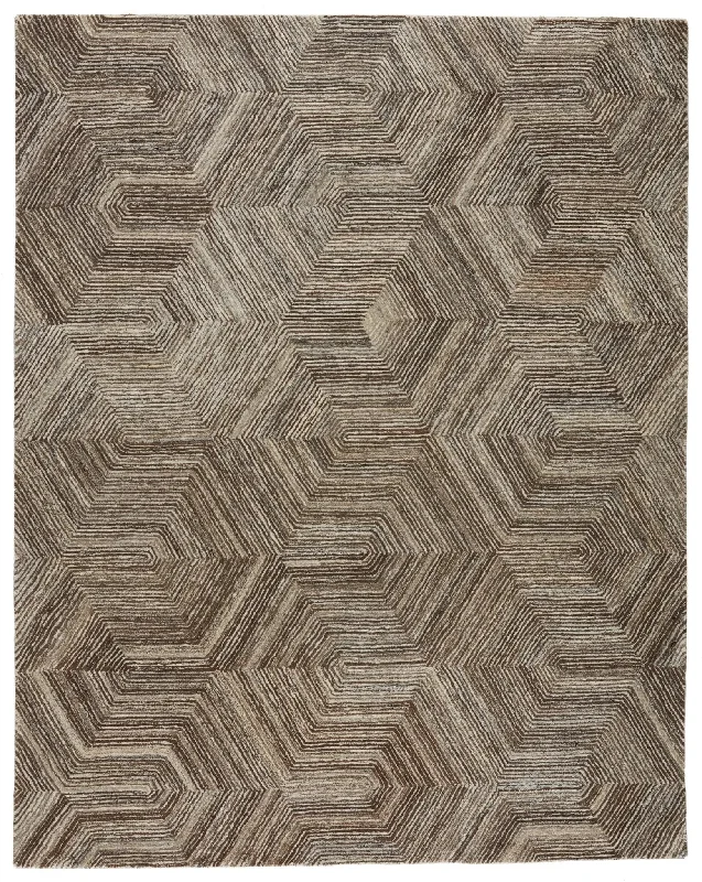 how to repair carpet holes-Pathways By Verde Home PVH05 Brown/Light Grey Rug