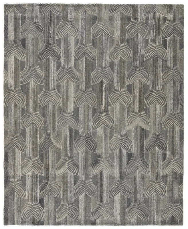 modern boho rug styles-Pathways By Verde Home PVH08 Grey Rug