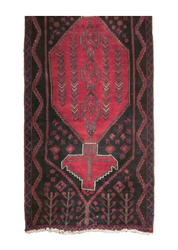 how to clean carpet with organic products-Persian Rug Azerbaijan Handmade Runner Tribal 3'5"x8'7" (3x9) Red Black Geometric Design #A23920