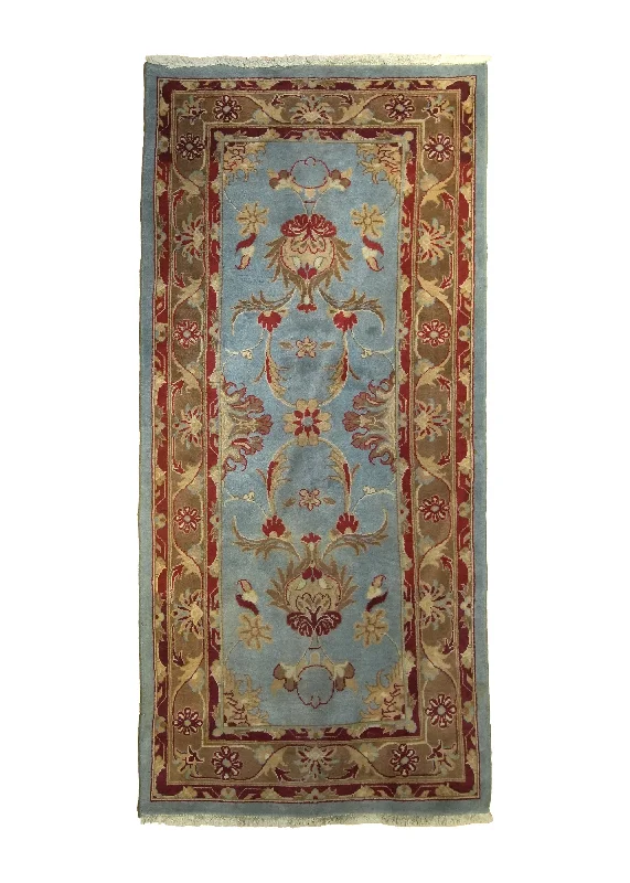 stylish rugs for large homes-Persian Rug Mahal Handmade Runner Tribal 2'11"x6'6" (3x7) Blue Brown Floral Design #A23887