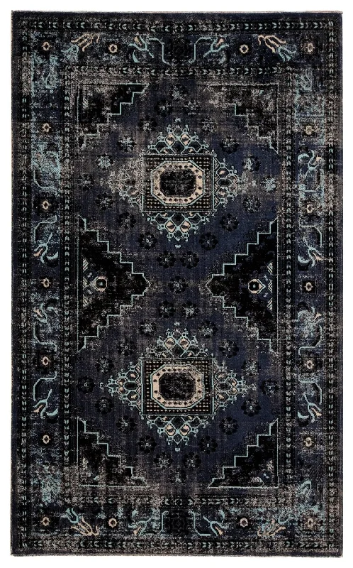 how to choose area rug size-Polaris POL24 Blue Rug