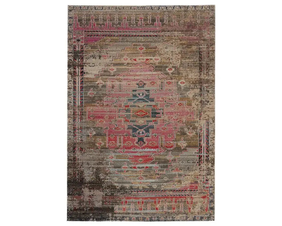 best rugs for vinyl safety-Polaris POL43 Red/Blue Rug