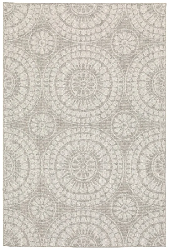 affordable carpet for large rooms-Portofino 1832H Grey/Ivory Rug