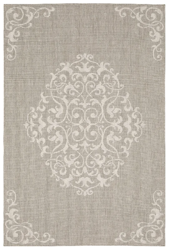 how to remove pet hair easily-Portofino 6649W Grey/Ivory Rug