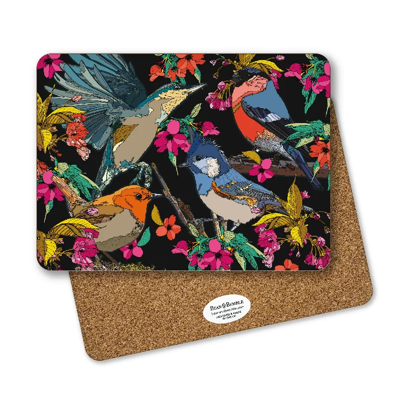 how-to-improve-leadership-skills-Rectangular Placemat - Cherry Blossom Birds