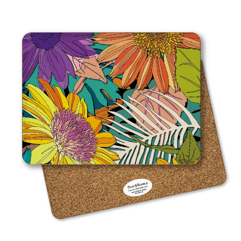 how-to-plan-a-beach-trip-Rectangular Placemat - Flower Power