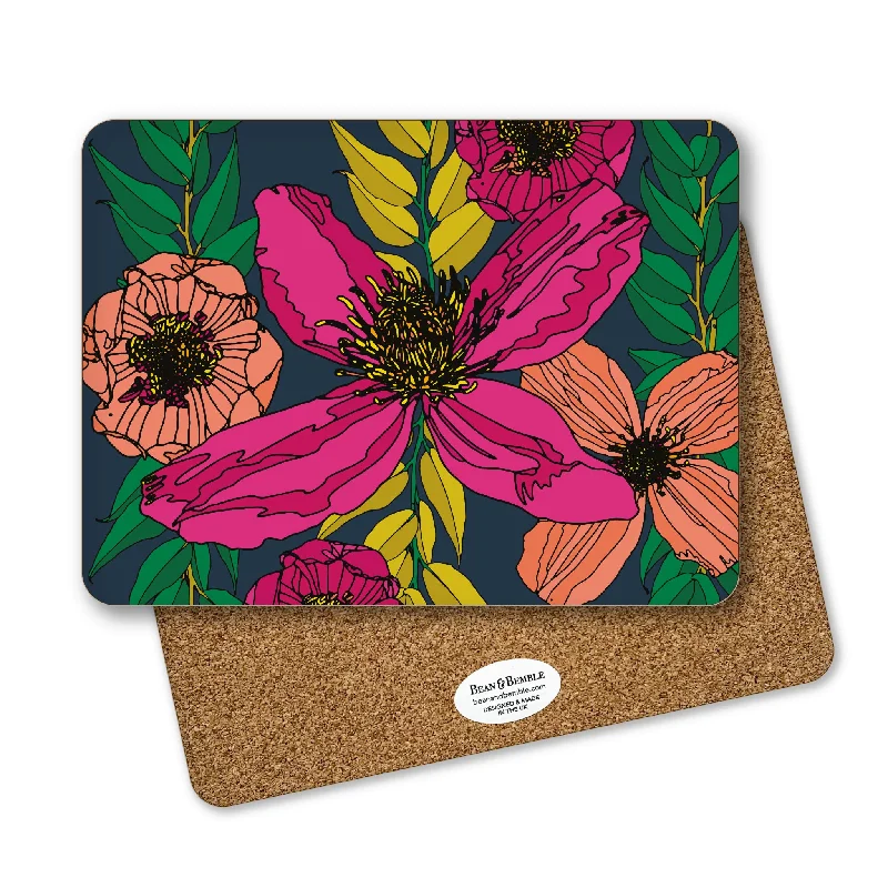 best-social-media-advertising-Rectangular Placemat - Vivid Garden Blooms