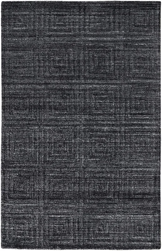 eco-friendly carpet upkeep tips-Redford RED8670F Grey/Black Rug