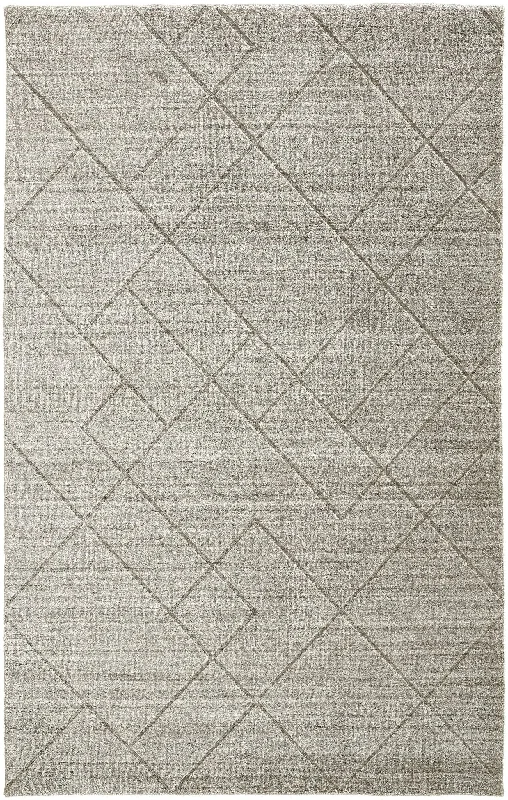 stylish rugs for small rooms-Redford RED8848F Ivory/Silver Rug