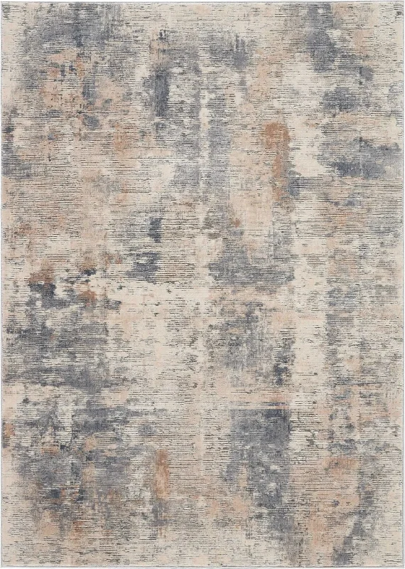 eco-friendly carpet care ideas-Rustic Textures RUS05 Beige/Grey Rug