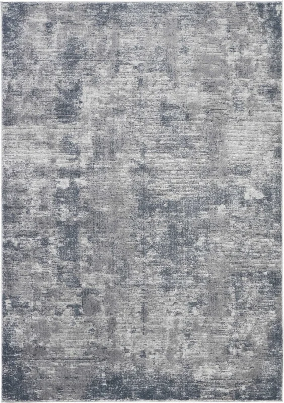 best rug shampooers for pets-Rustic Textures RUS05 Grey Rug