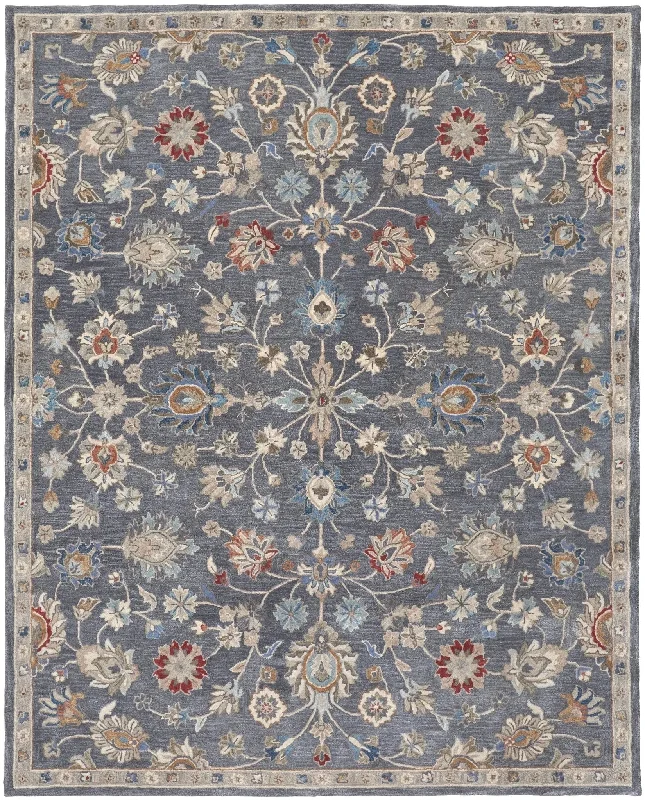 affordable rugs for small apartments-Rylan RYL8639F Grey/Ivory Rug