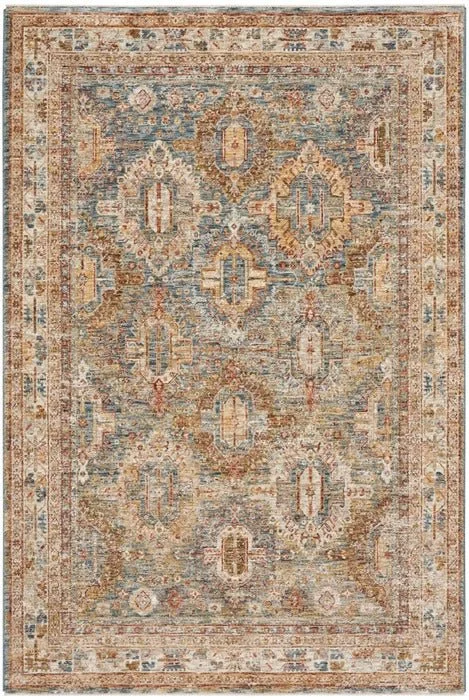 eco-friendly rug upkeep ideas-Sahar SHR01 Blue Rug