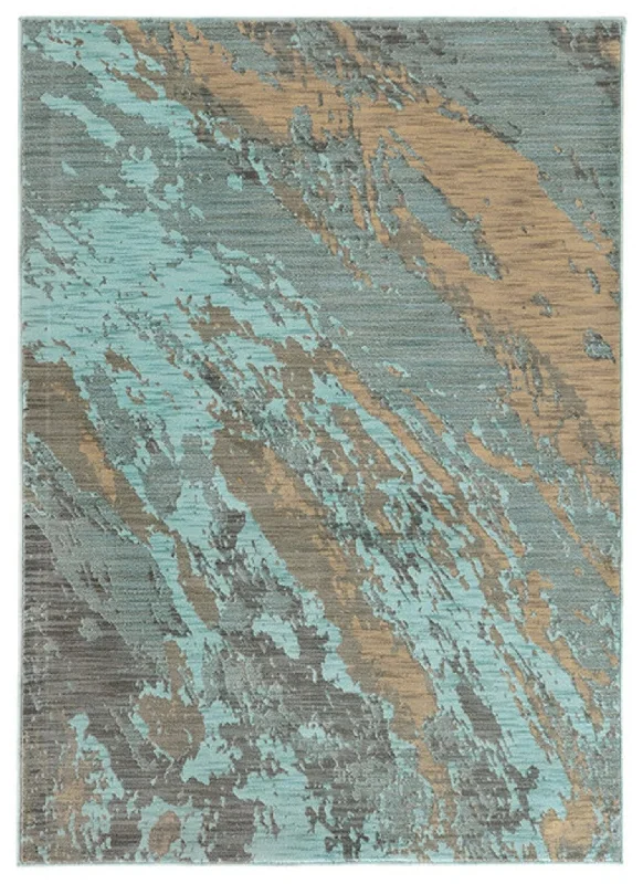 how to choose carpet warmth-Sedona 6367A Blue / Grey Rug