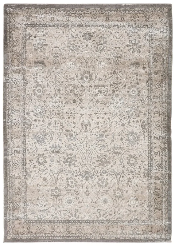 luxury shaggy rugs for sale-Sinclaire SNL05 Odel Gray/White Rug