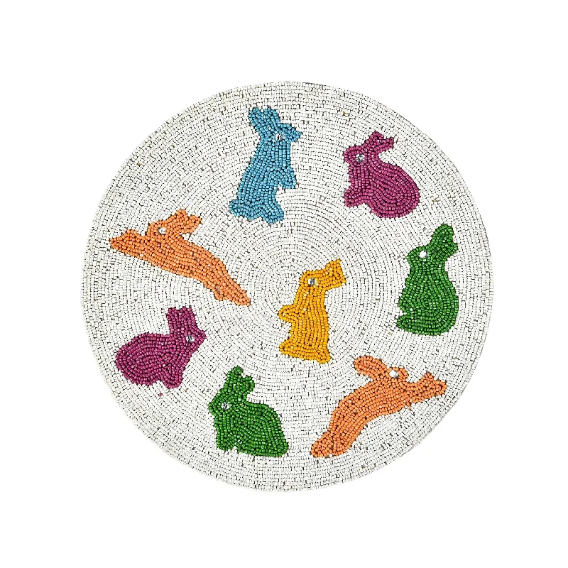 best-home-storage-solutions-Some Bunny to Love Beaded Placemat in Multi, Set of 2