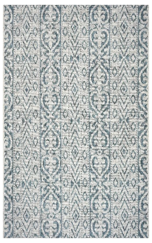 best carpet for basement flooring-Sun Shower LR81242 Blue Green Rug