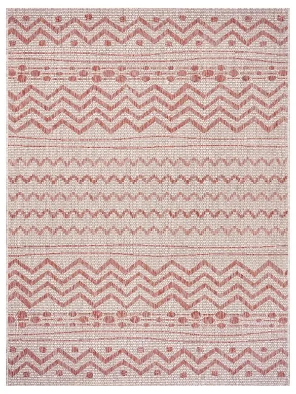 modern striped carpet patterns-Sun Shower LR81244 Beige Red Rug