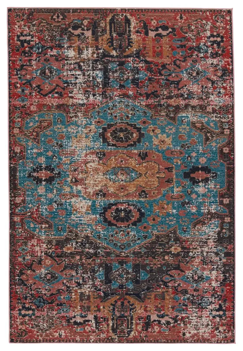 luxury shag rugs for bedrooms-Swoon SWO01 Teal/Red Rug