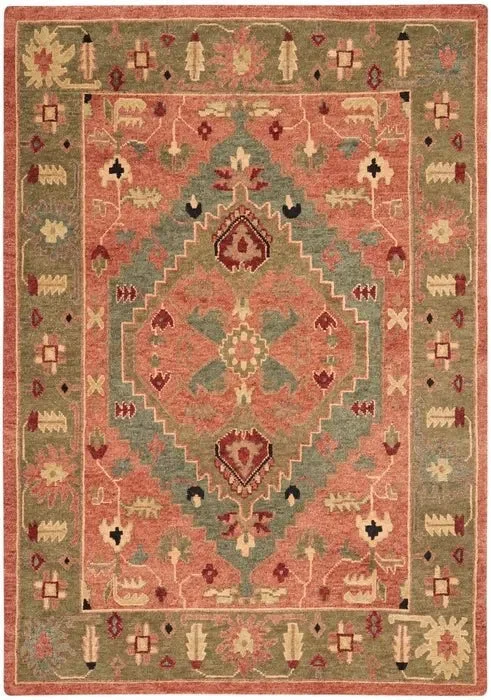 trendy floral carpet designs-Tahoe TA01 Rust Rug