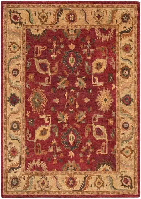 luxury outdoor rugs for patios-Tahoe TA08 Red Rug