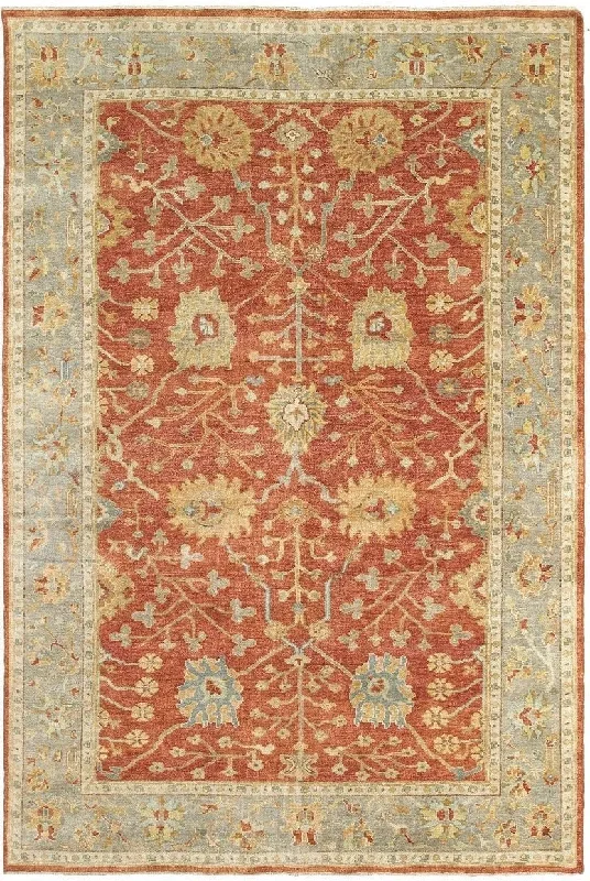 modern boho carpet designs-Tommy Bahama Palace 10306 Red Grey Rug