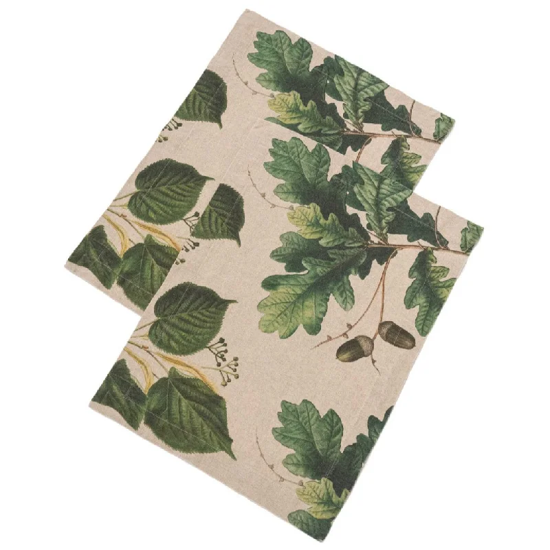 best-low-cost-home-ideas-Trees | Linen Placemat | 2 pack | 35x48cm