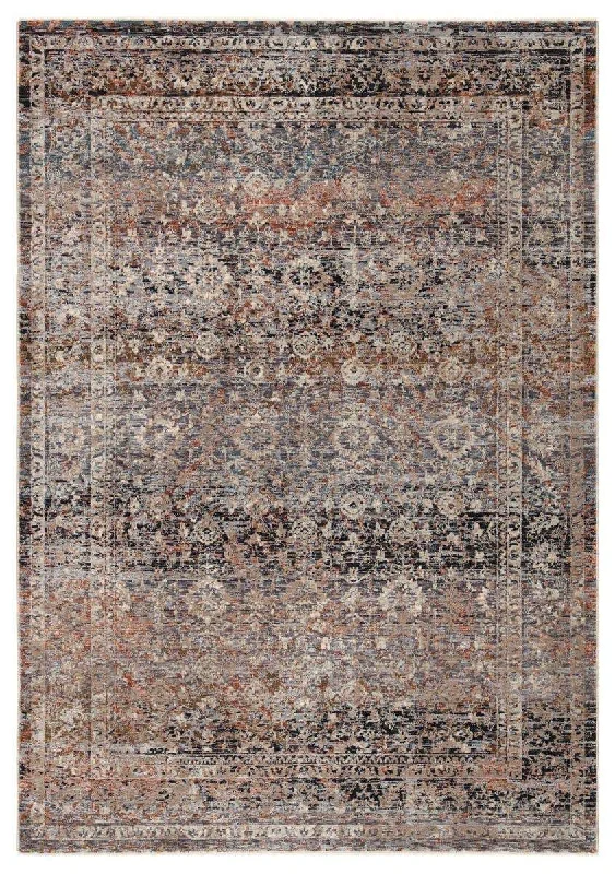 where to buy trendy carpets-Valentia VLN03 Elio Gray/Black Rug