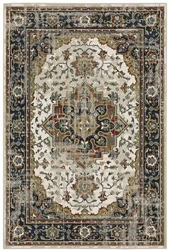 how to clean carpet with pet-safe products-Venice 054X8 Beige/Blue Rug